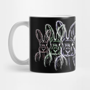 Neon Rabbits Mug